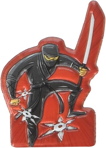 Ninja Puffy - Marioneta de dedo - 1 pieza, 1 14" x 2", rojo