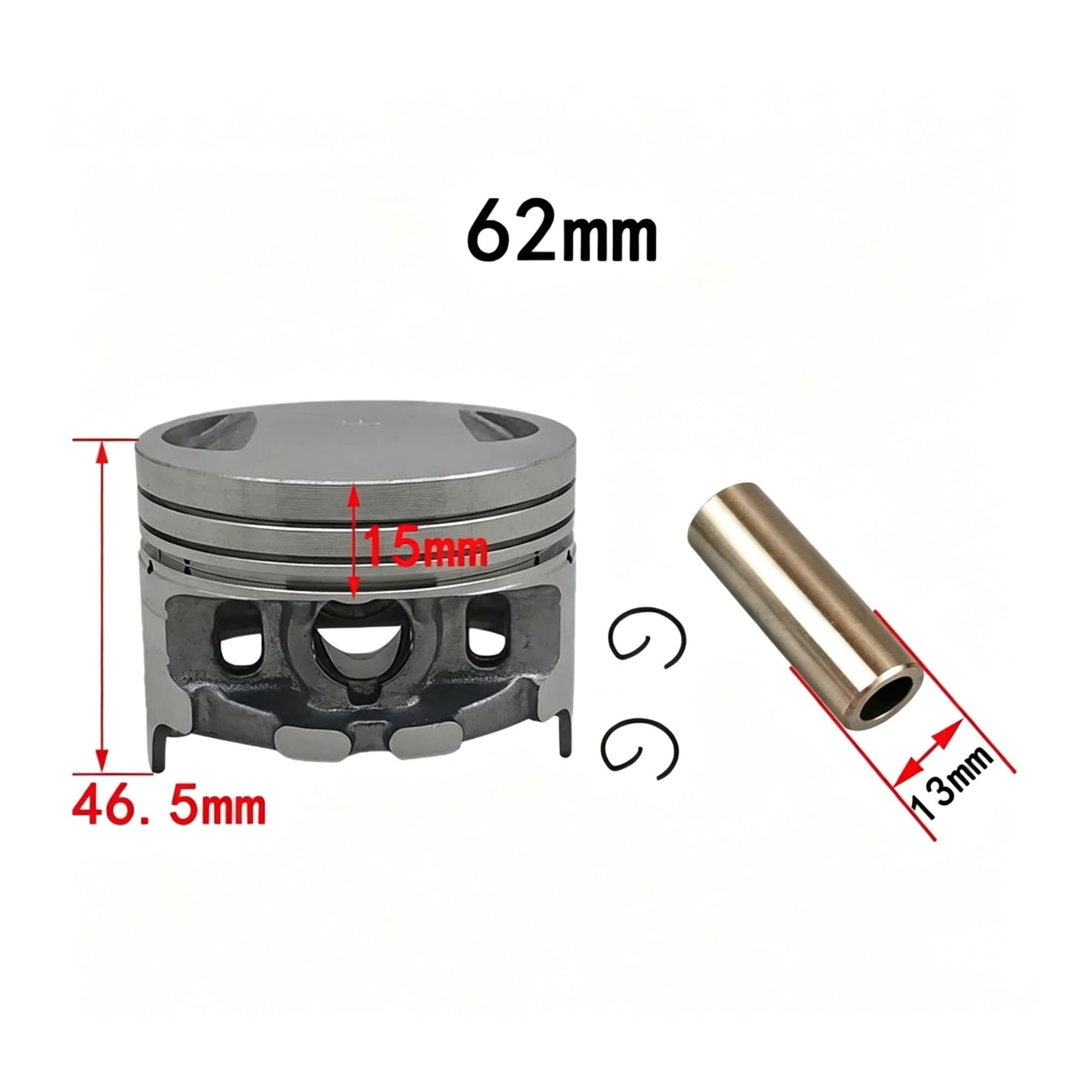 Cilindro Pistone Kit 62mm Per CG150 Per CG 150 150CC