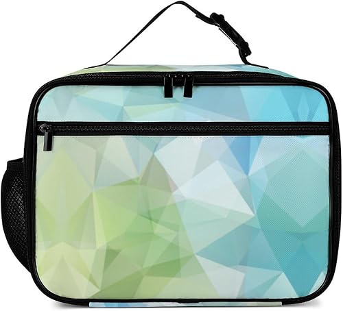 Miniatura 2 de Lonchera poligonal reutilizable, bolsa de almuerzo aislada, bolsa enfriadora, lonchera para comida y alimentos, bolsa de mano para mujeres, niños,