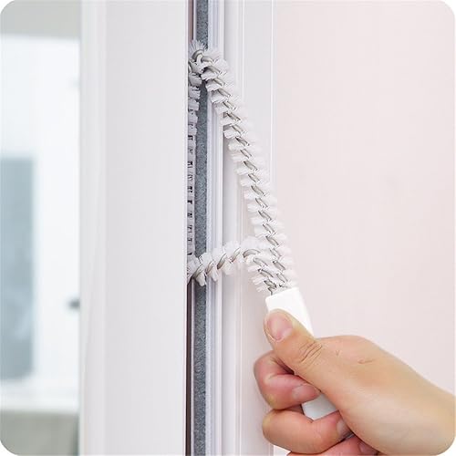 Miniatura 4 de Cepillo de limpieza de ventanas para puertas correderas, cepillo limpiador de ventanas, paquete de 2