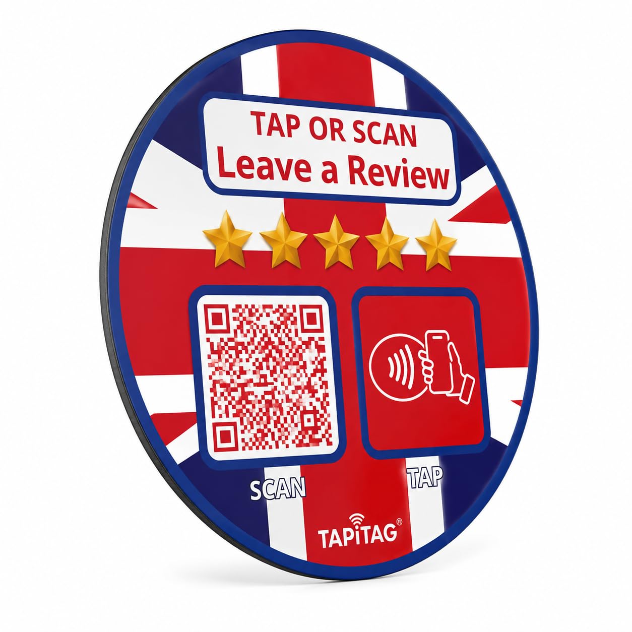 Code QR Google Reviews panneau NFC TAPiTAG en PVC pour avis professionnels - 8