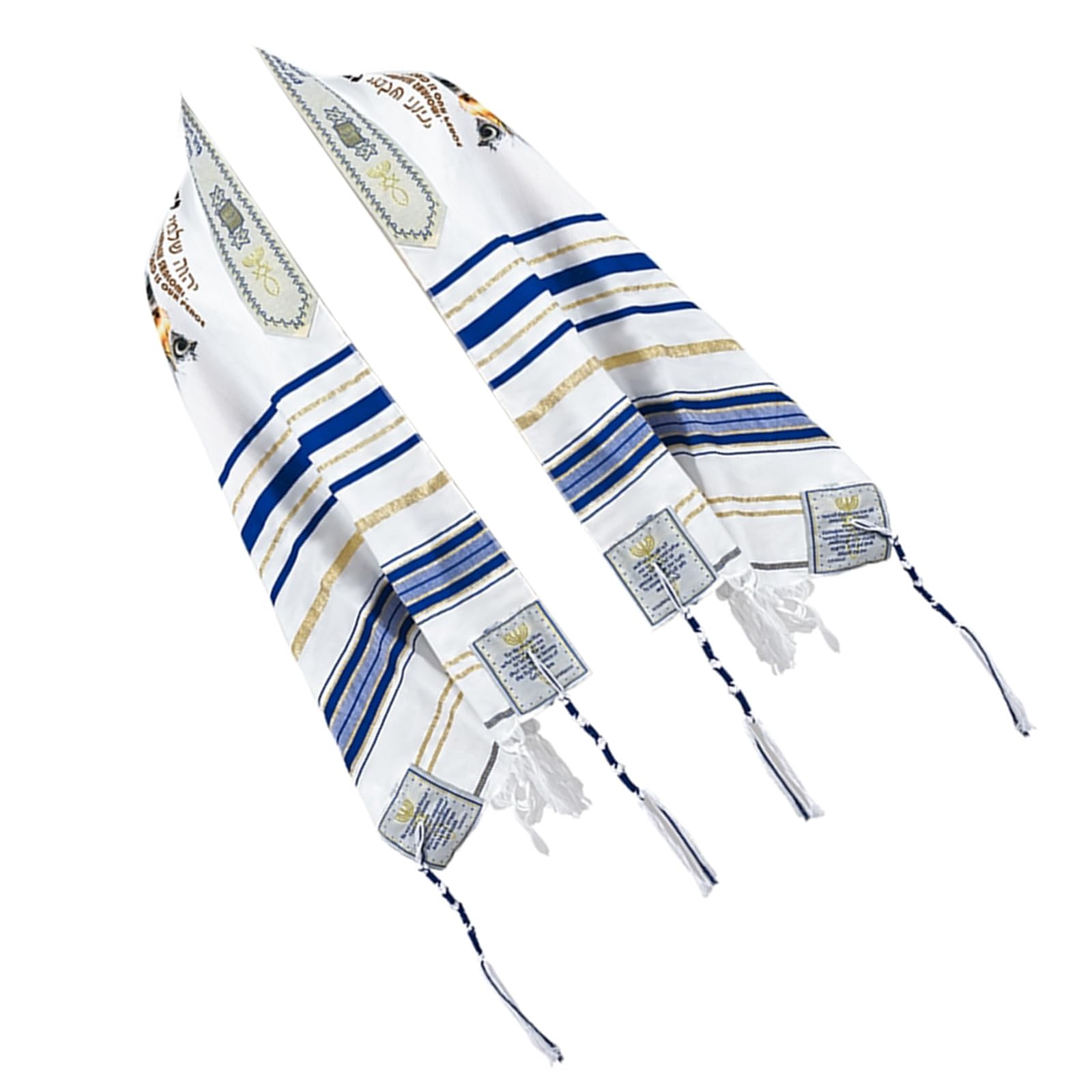 LXJLXD Shawl Wrap Tassels Messianic Tallit Prayer Shawl Tallit Prayer Shawl Israel Shawl Tallit Prayer Shawl Talitnia(Royal Blue)