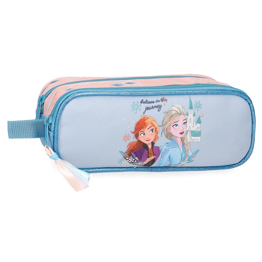 Disney Joumma Bags, Frozen Believe in The Journey, Estuche Infantil, Estuche Escolar, Neceser, tamaño organizar, asa Lateral.