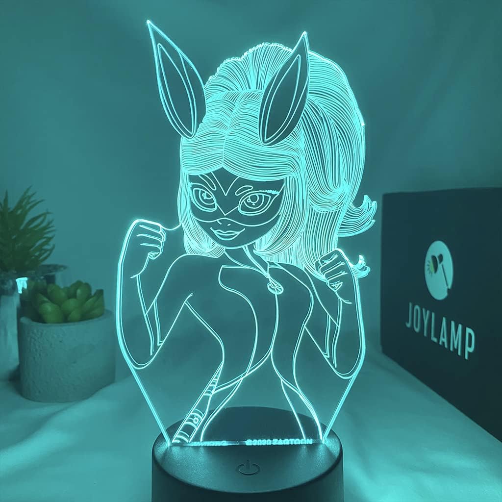 Rena Rouge from Miraculous - Official JoyLamp x Miraculous Collection - 16 Colors + Remote Control - Miraculous 3D Lamp
