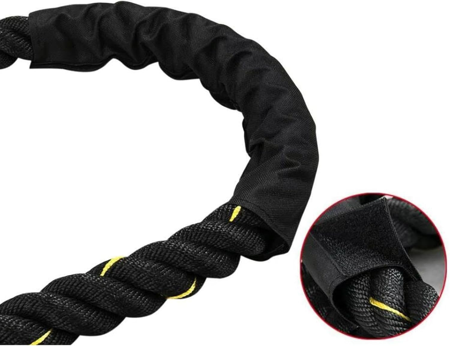YueShengYCHUANG バトルロープ 体幹トレーニング用 フィットネスロープ 筋力向上 ワークアウトロープ エクサロープ 滑