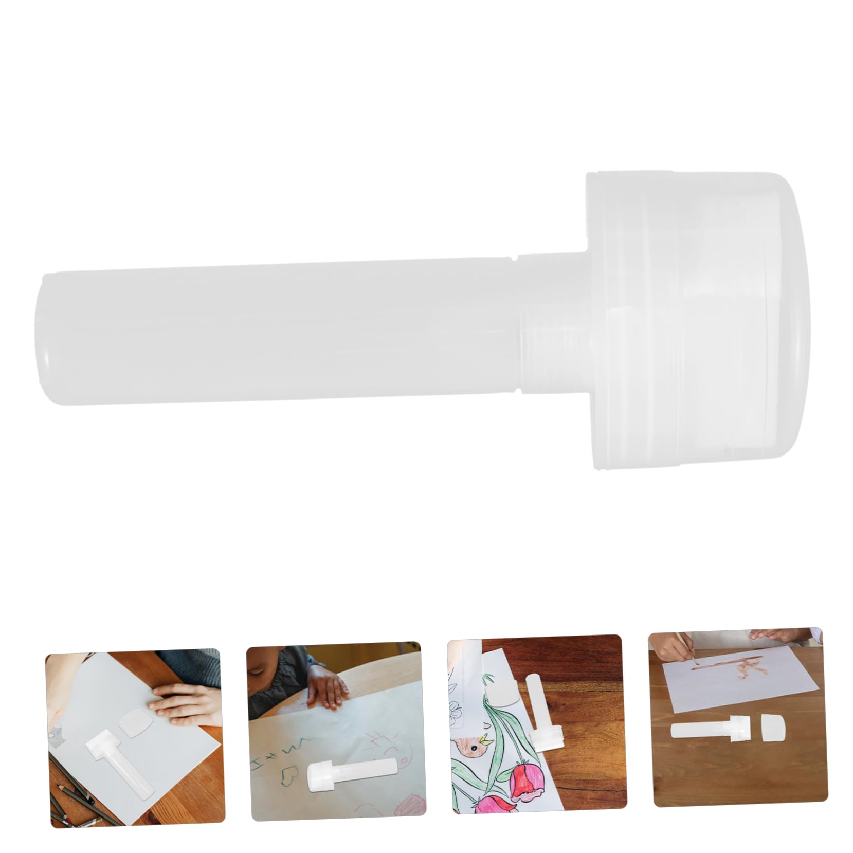NUOBESTY 5 Pièces Marqueur Accessoires Peinture Stylo Peinture À L'Huile Marqueurs De e Rechargeables Tige r Stylo Tige Fournitures Remplacement Vide Blanc