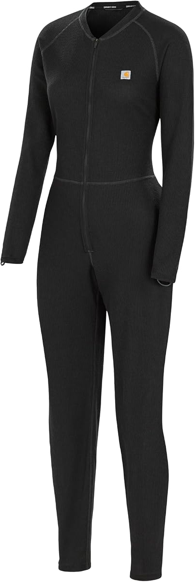 Carhartt Women's UM0192W Women's Midweight Cotton Blend Waffle Zip Front Union