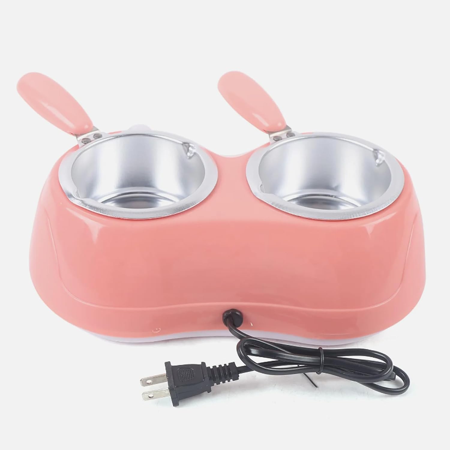 Household Electric Chocolate Melting Pot, Double Pot Design, Adjustable 45-70°C, Non-stick, Easy to Clean, Melts Butter, Cheese, Sugar and Wax Quickly,Pink