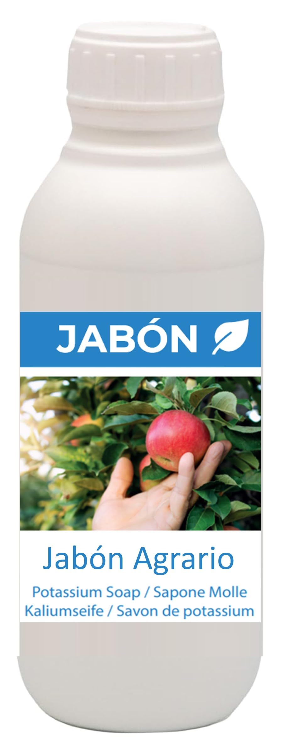 Jabón Potásico 1L | Hiper Concentrado | Solución Potásica Plantas - Protección Natural: Araña Roja, Pulgón, Cochinilla, Mosca Blanca | Limpiador de Melazas | Prevención de Hongos y Plagas
