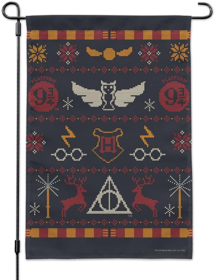 Harry Potter Sweater Pattern Garden Yard Flag