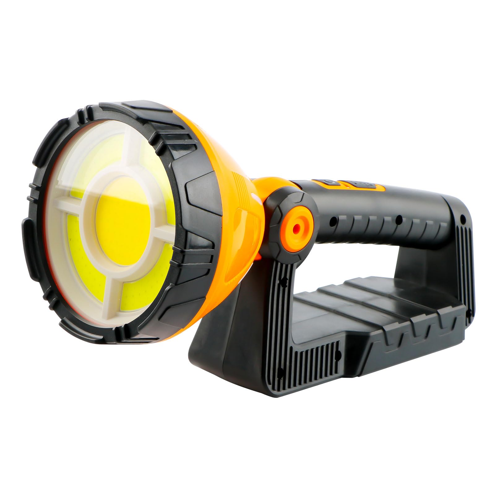 TOCH LED Working Light Portable Flashlight for Job Site 4000 mAH Rechargeable LED Work Light with TYPE-C & USB Waterproof Security Light with 8 light Model 90% rotatable head（HADO5