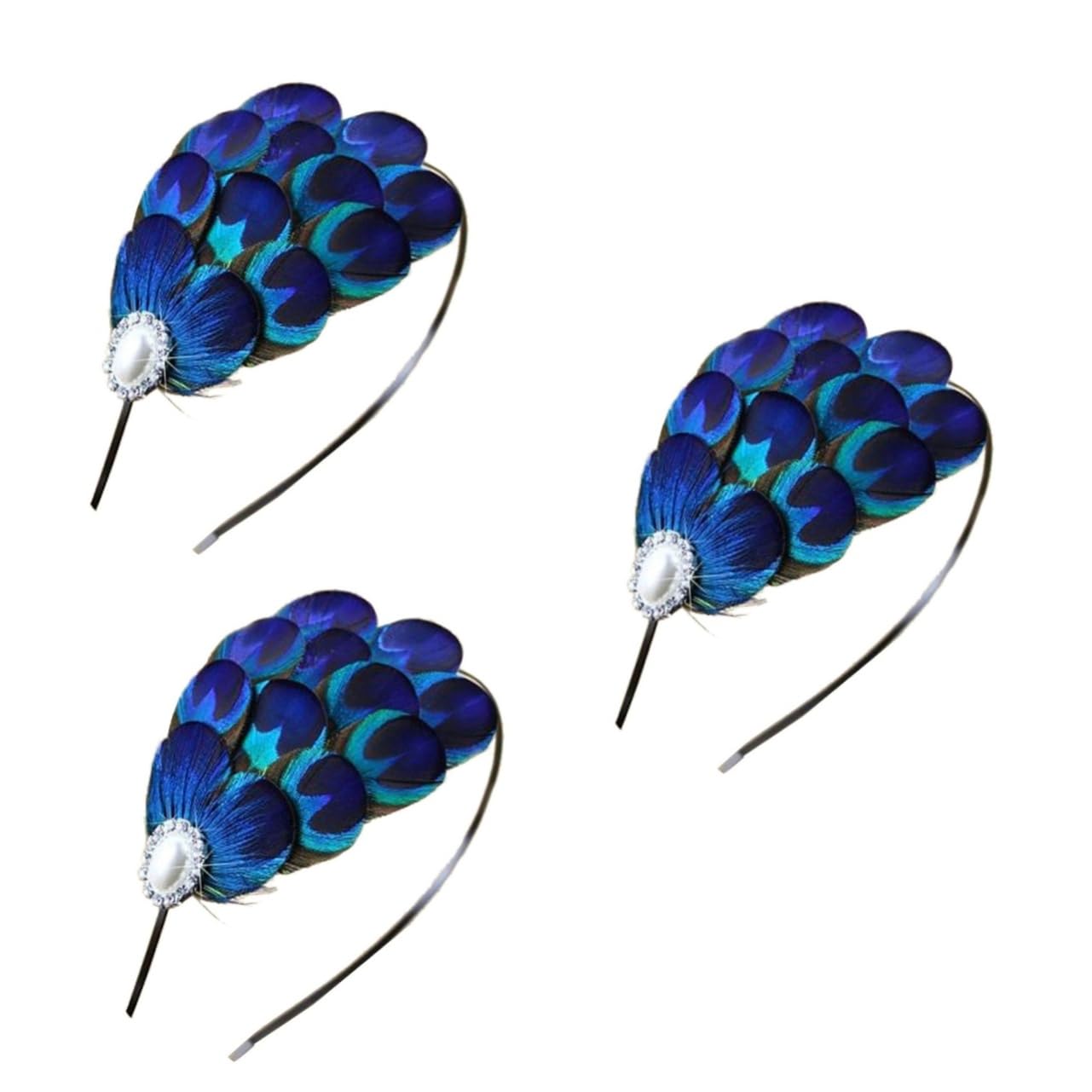 DOITOOL 3stücke Vintage Haarschmuck Für Bräute Elegante Haarspange Aus Bunten Federn Für Hochzeiten Und Besondere Anlässe Leicht Und Tragbar Perfektes Accessoire Für Prom Partys Und
