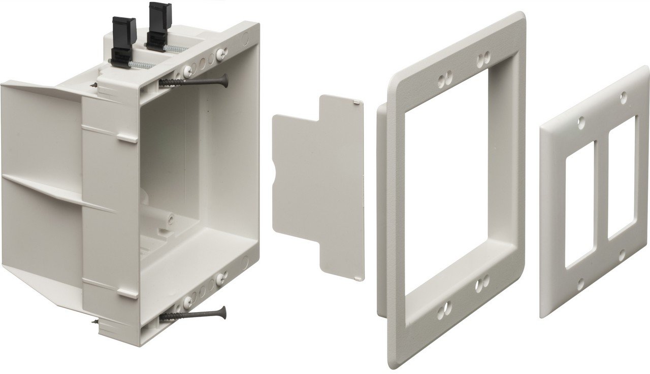 Arlington Recessed Indoor Inbox, 2-Gang, White (DVFR2W