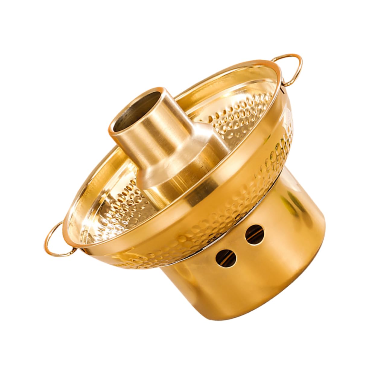 BRIGHTFUFU Stainless Steel Hot Pot Versatile Dessert Fondue Pot for Parties Household Use Stable Design for Cooking Serving