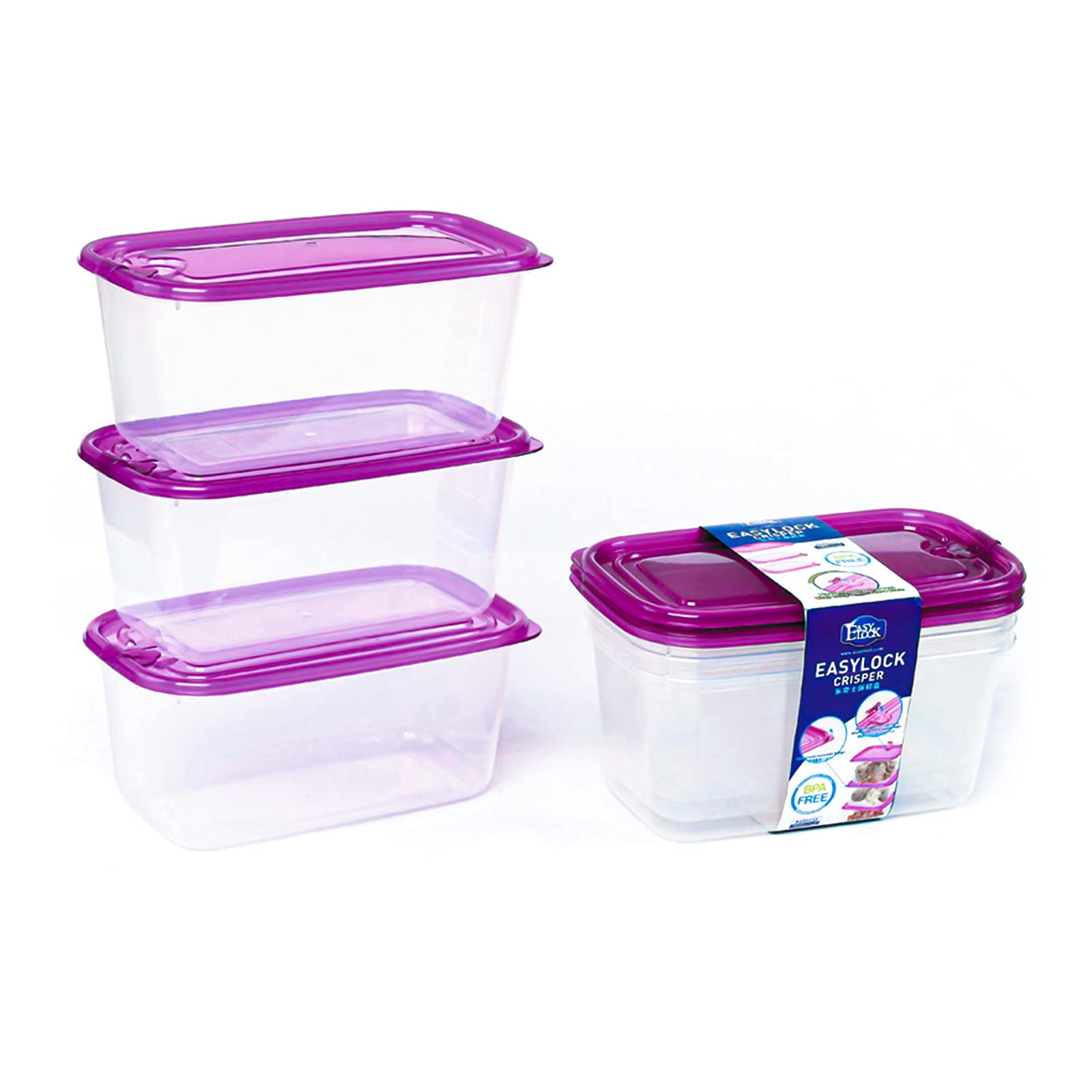 KIGI 6 PACK 35OZ Plastic Food Storage Containers with Lids Airtight Square Meal Prep Containers,Microwave,Freeze,Dishwasher Safe