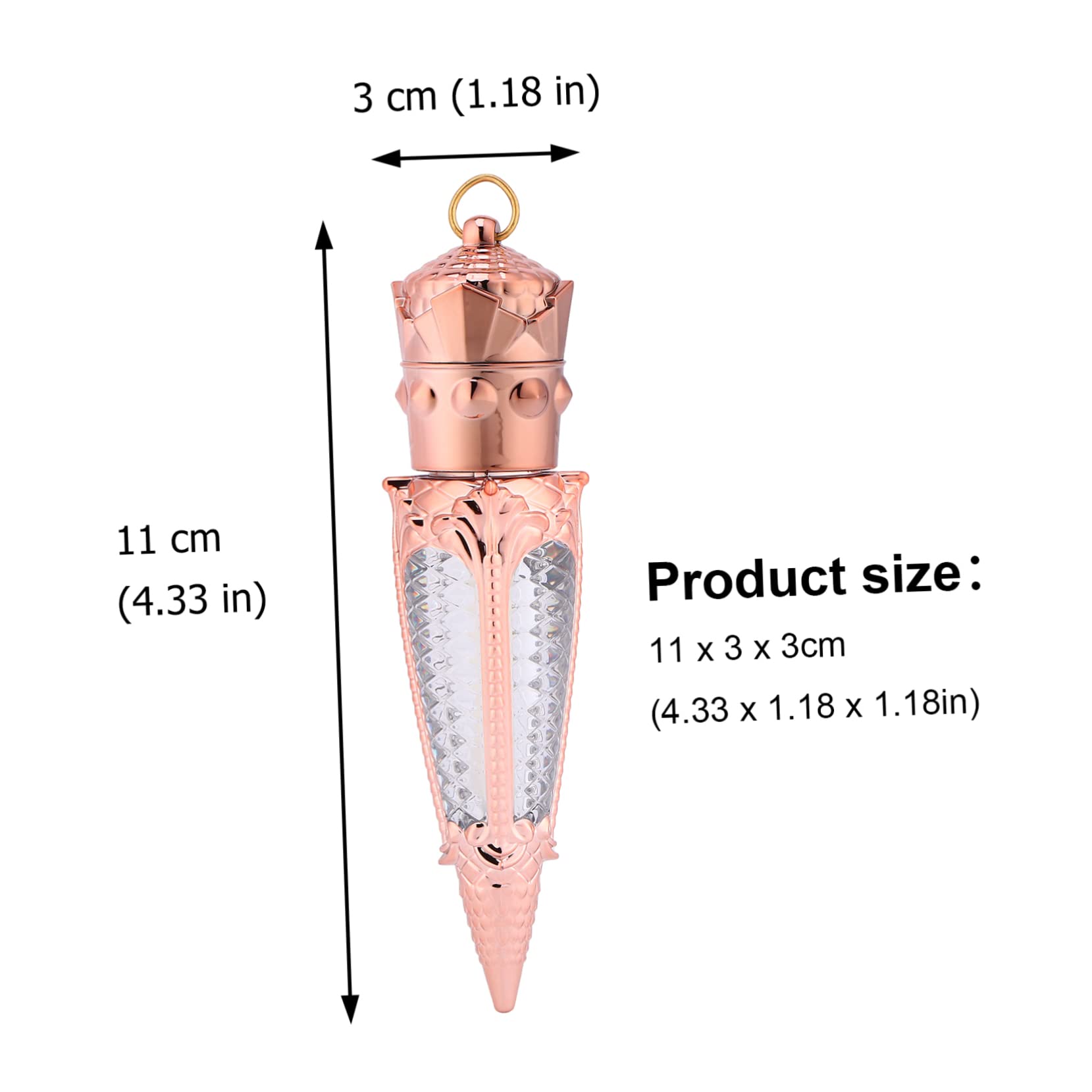 Contenitori per Lucidalabbra a Forma di Ravanello 5ml, 10 Pezzi | Plastica, Design Mini Compatto, Ricaricabili e Buona Tenuta, per Campioni Fai da Te e Uso Domestico