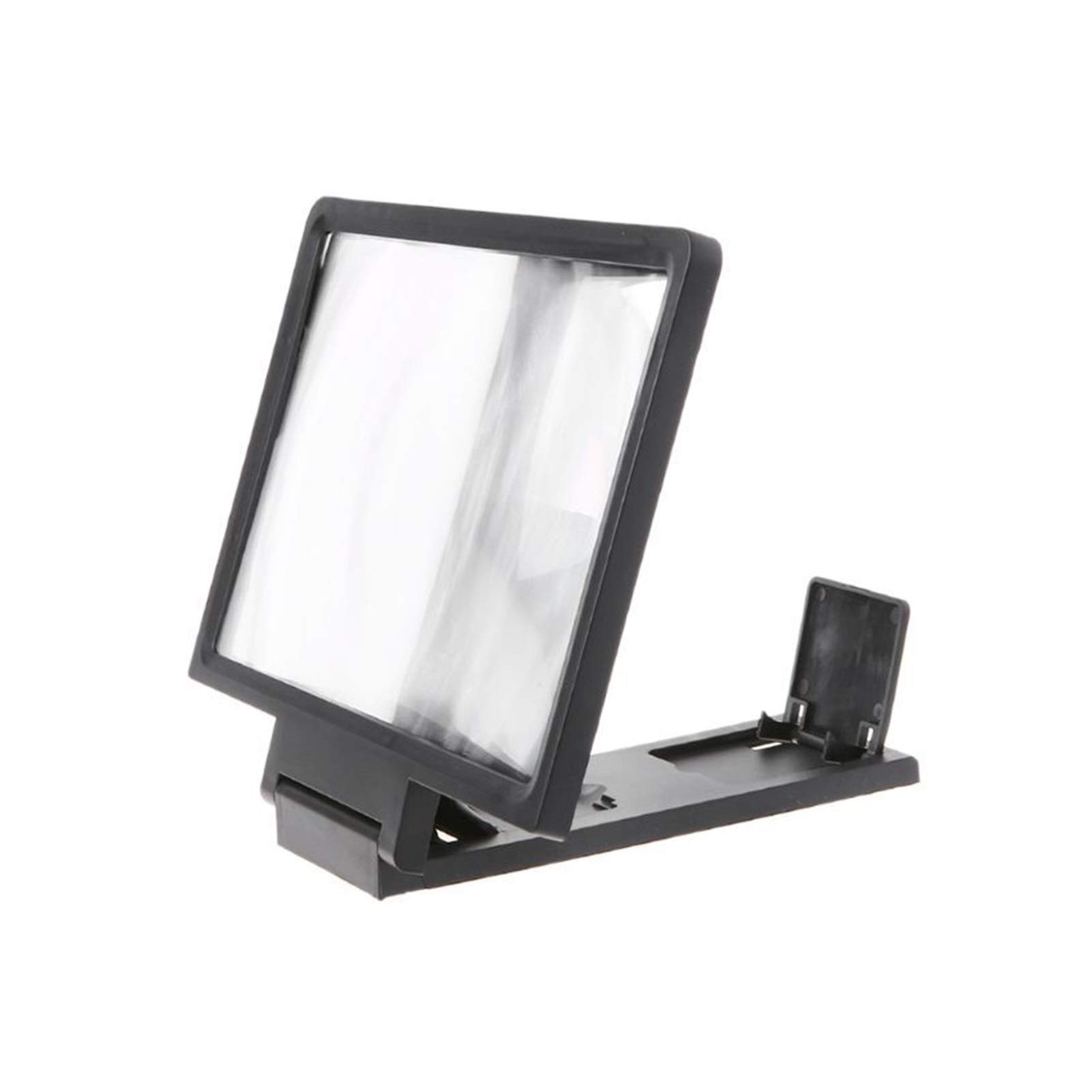 GHJrtHFJ Screen magnifiers, 3D Screen Amplifier Mobilephone HD Magnifying Glass Stand(Black)
