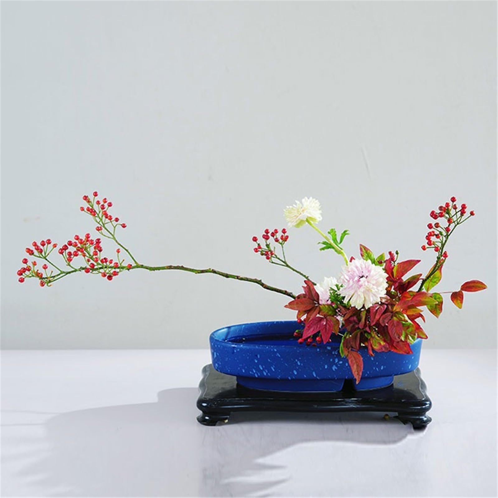 Sottovasi per Fiori Vassoio raccogligocce in Ceramica ellittica da Tavolo Vaso