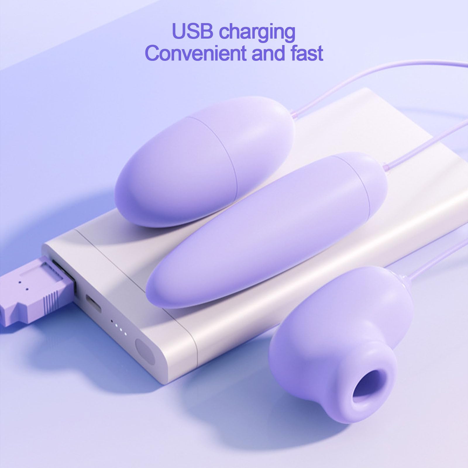 MFMYEE Vibrating S.uck Stimulator, 3 in 1 Nipple S.ucking Vibrator Sex Toys with 20 Vibration & Suction Frequency, USB Plug Vibration E.gg Anal Plug Masturbation Vibrator SM Sex Toys for Adult