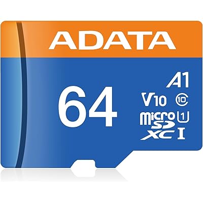 【エイデータ】 microSD 64GB UHS-I クラス10 / V10 SD 5.1 最大読込速度100MB/秒 高耐久性 AUSDX64GUICL10A …