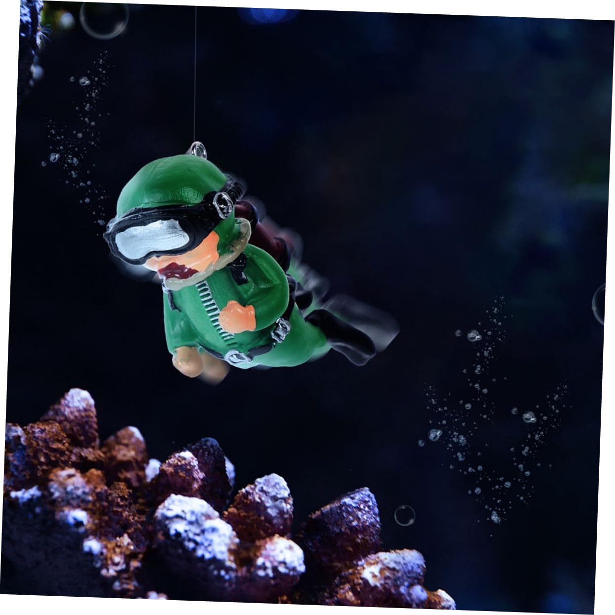 GLEAVI 4 Set Decorazione Acquario Decorazione Dell'acquario in Miniatura Subacqueo Grasso d'Acqua Dolce Accessorio per Acquario Ornamento per Acquario Domestico 2 Pezzi * 4
