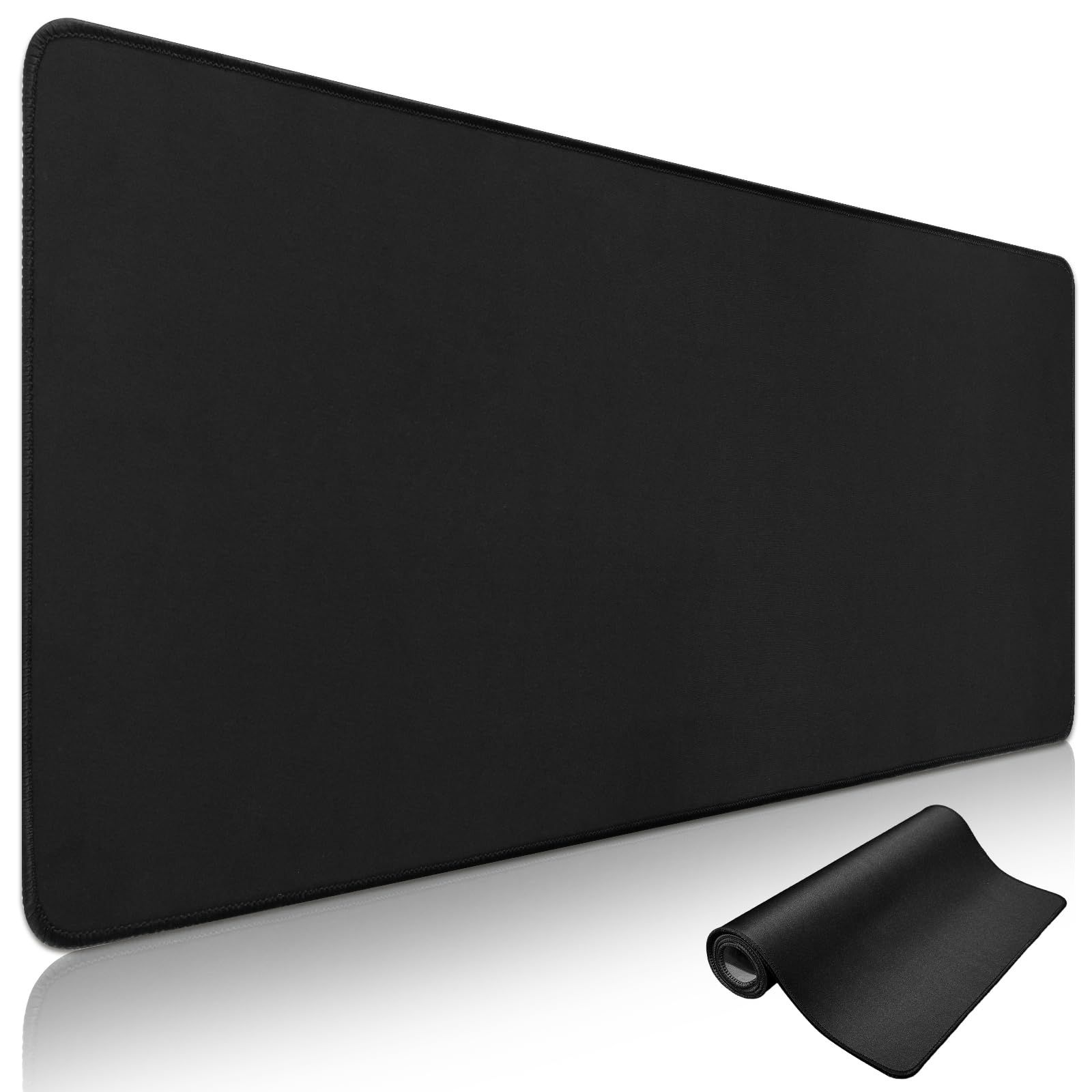 Niviy Alfombrilla Ratón XXL 900x400mm Alfombrilla de Ratón Que Mejora Precisión y Velocidad para Almohadilla de Computadora de Juegos Tapete Escritorio Oficina Negro