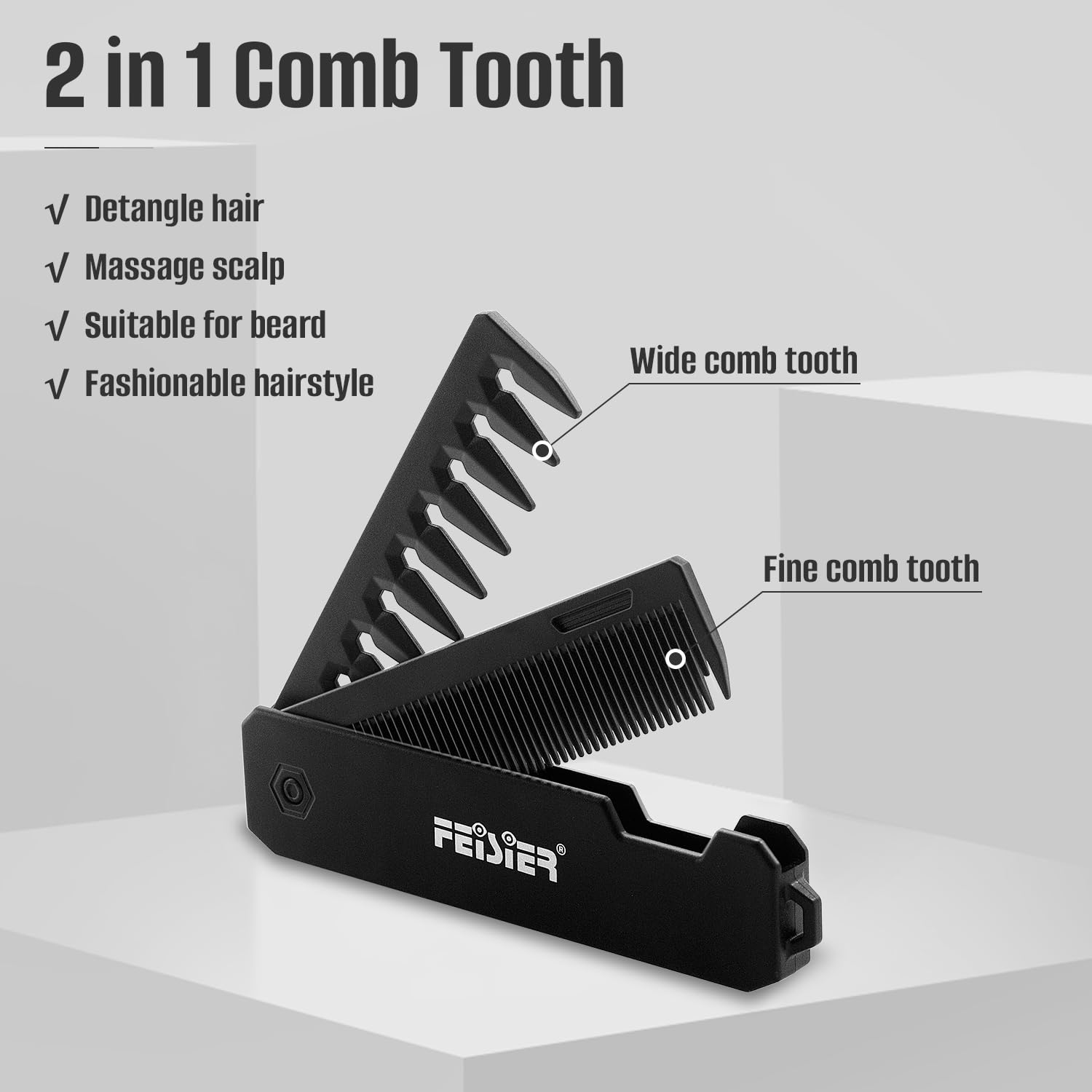 Hot and Hotter Electrical Straightening Comb Double Sided Medium Teeth
