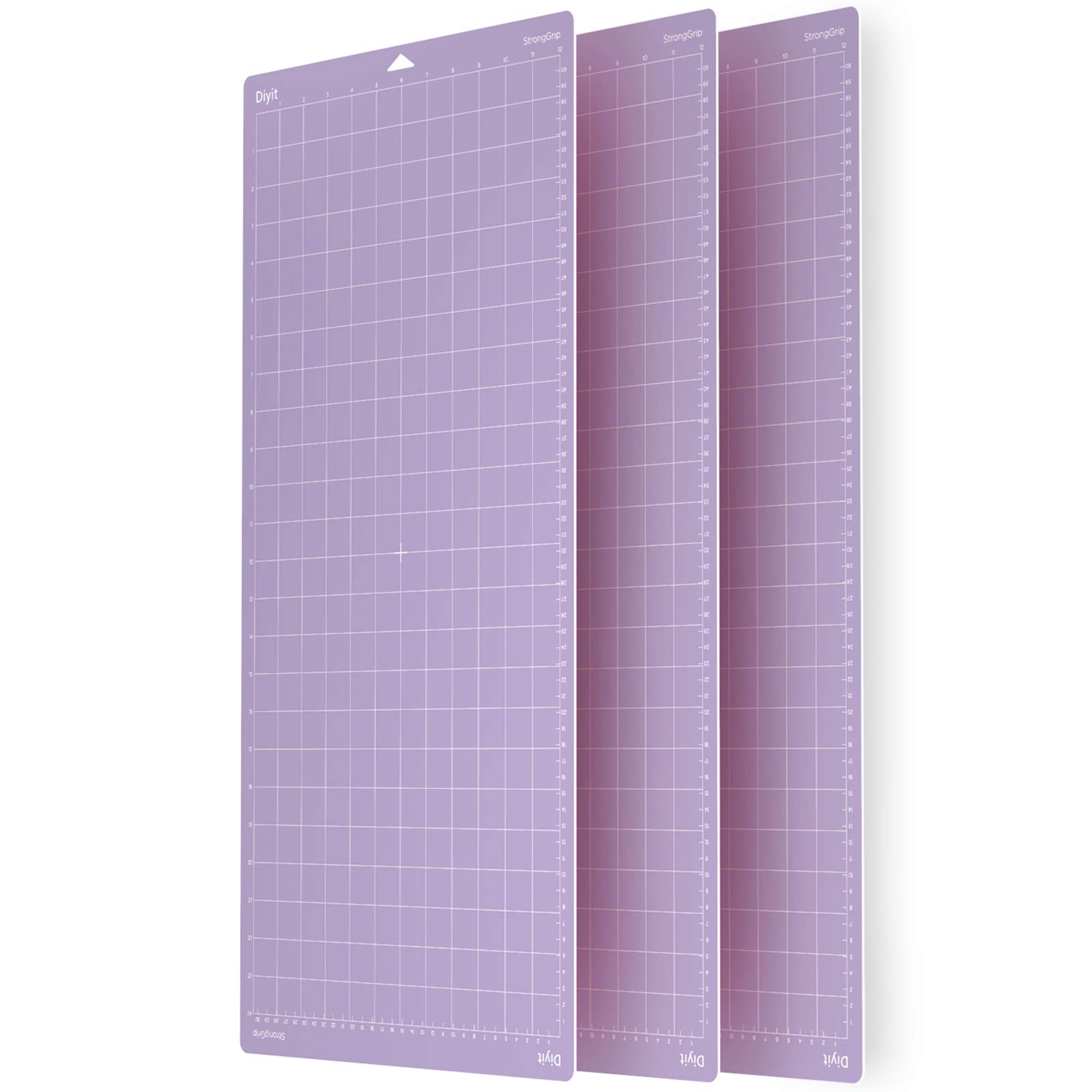 DIYIT Strong Grip Cutting Mat for Cricut Maker 3/Maker/Explore 3/Air 2/Air/One(3 Mats), Stronggrip Cutting Mats 12x24 Inch for DIY Projects