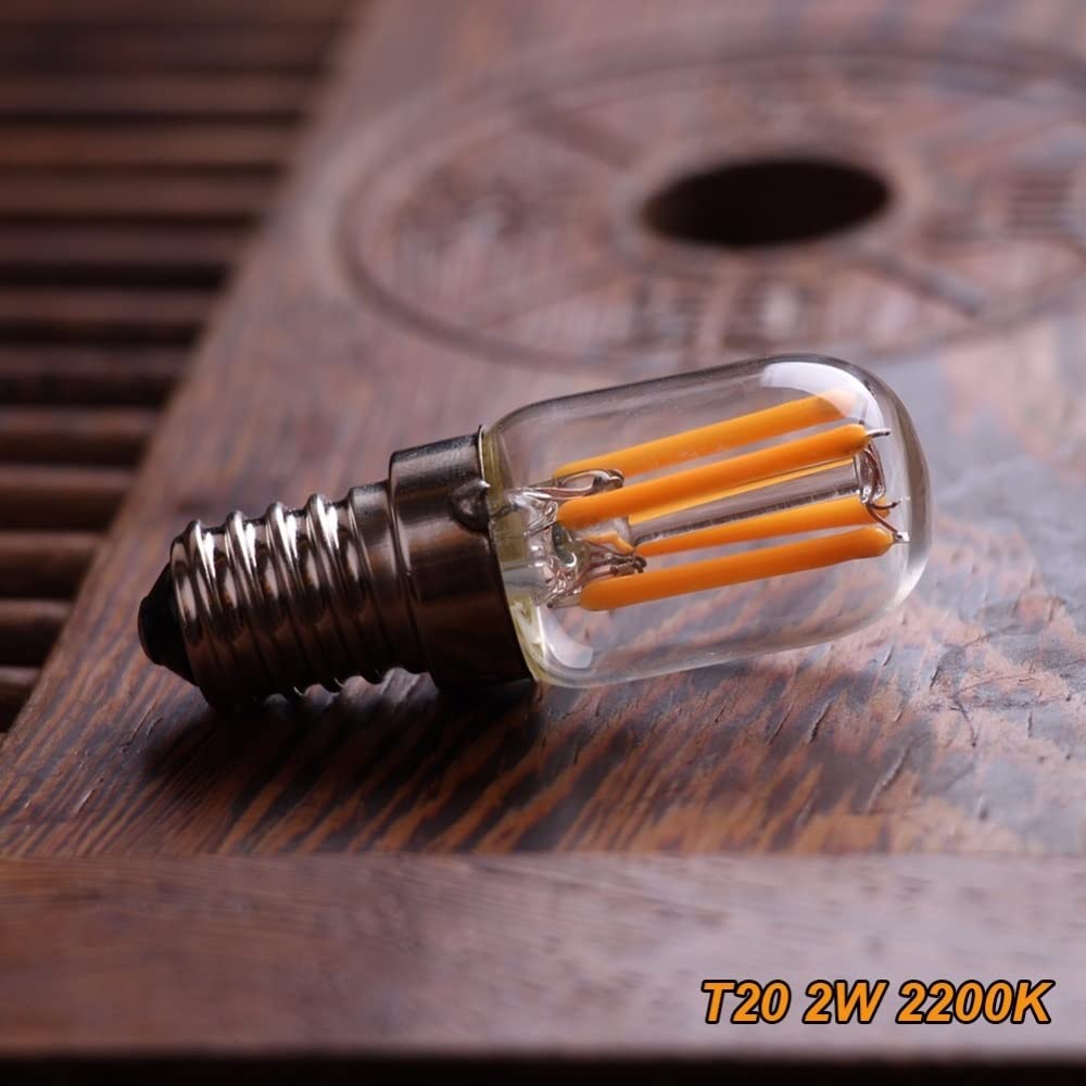 Fengyan Bulbi Domestici 50pcs / lot. AC110V / 220V E12 E14 LED Frigorifero lampadina GUIDATO Lampadina notturna del filamento C7 T20. Lampade decorative della lampadario delle luci di Edison dimmerabi