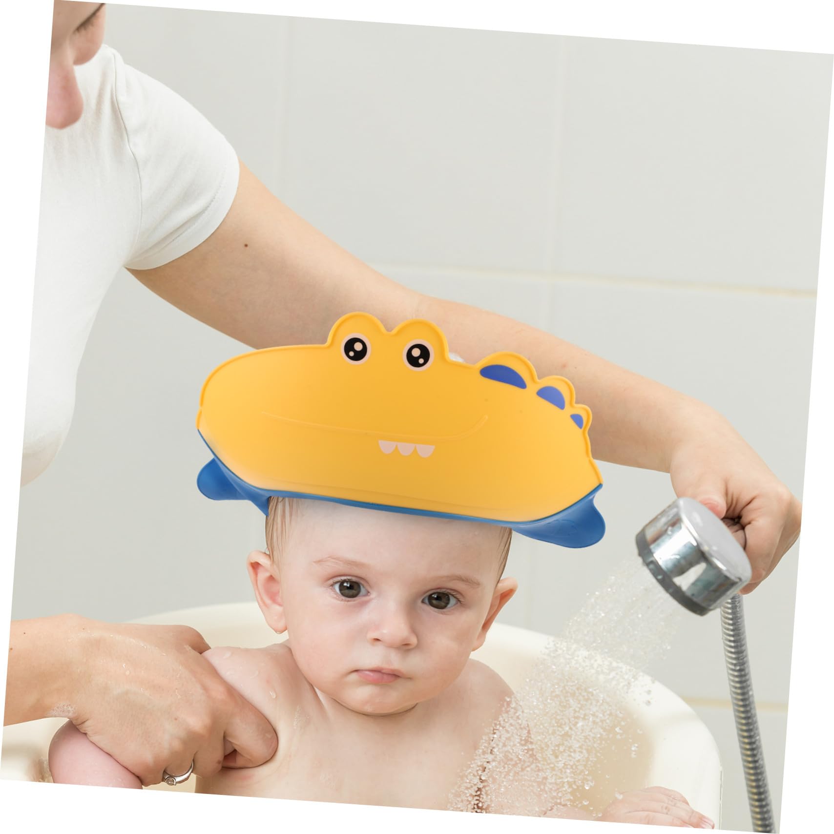 GARVALON Silla Baño Niña Antideslizante con Soporte Elevado para Recién Nacidos Asiento Adaptativo y Portátil para Baño Seguro y Cómodo