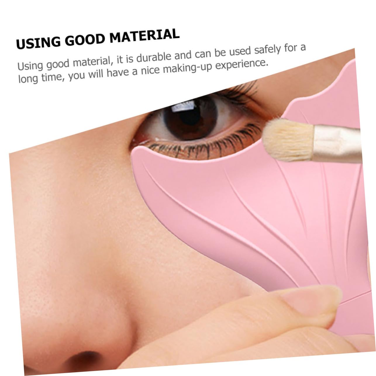 2pcs Portable Mascara Shield and Eyeliner Cards Multi-functional Silicone Makeup Stencils for Application and Eye Makeup for Women and Beginners