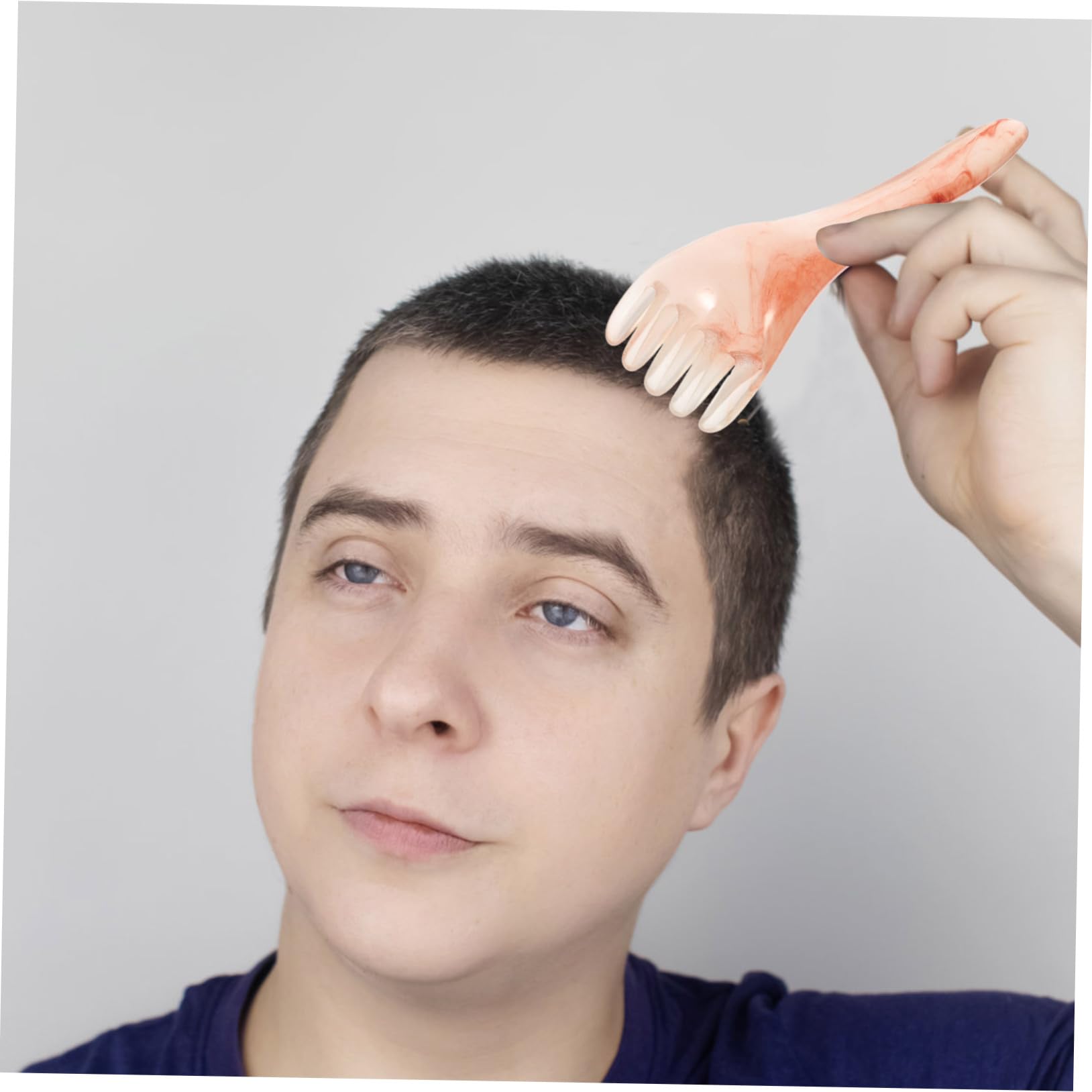 BESTYASH 5 Piezas Peine Masajeador de Cera para Cabelludo Rascador de Cabello para Estimulación del Crecimiento y Relajación Antiestático