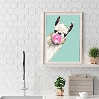 Vista 5 de Peeua Kits de pintura de diamantes 5D para adultos y niños, arte de diamantes de alpaca, arte de bricolaje, bordado de punto de cruz, manualidades