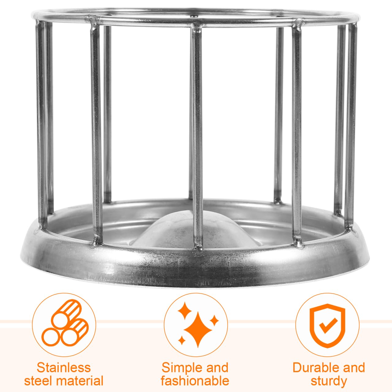 Cabilock Distributeur de Nourriture en Acier Inoxydable pour Tortues et Reptiles avec capacité - Élégant Bol de Nourriture avec Finition Fine pour terrariums et Cages pour Animaux de Compagnie