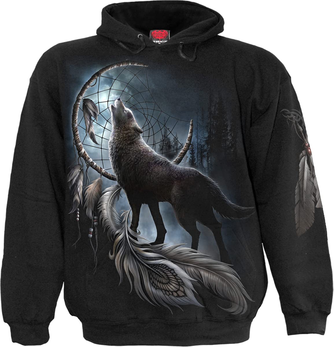 Spiral Men's Black Hoody Sweatshirt, Xl Uk