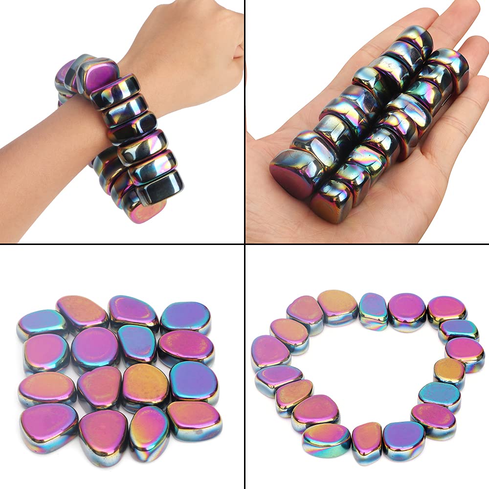 Fidget Toy Kühlschrankmagnete - Glascabochons Glasmagnete mit Mandala Muster 3D Magnete Stressabbau