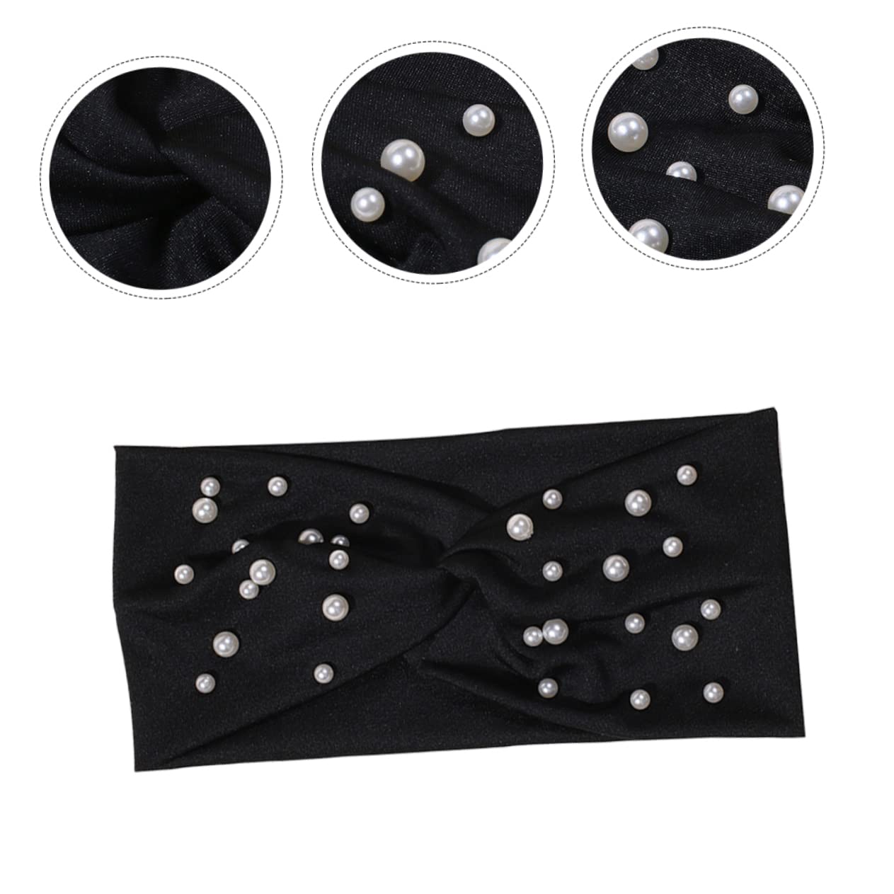 FRCOLOR 6 cintas para el pelo con cruces anchas, antideslizantes, deportivas, elásticas, exquisitas diademas, hechas a mano, hilo de algodón, máscara para el cabello