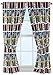 Lucas Film Star Wars Classic 63” Drapery/Curtain 4pc Set (2 Panels, 2 Tie backs) - R2D2, C3PO, Chewbacca, Darth Vader, Stormtrooper - Official Star Wars Product