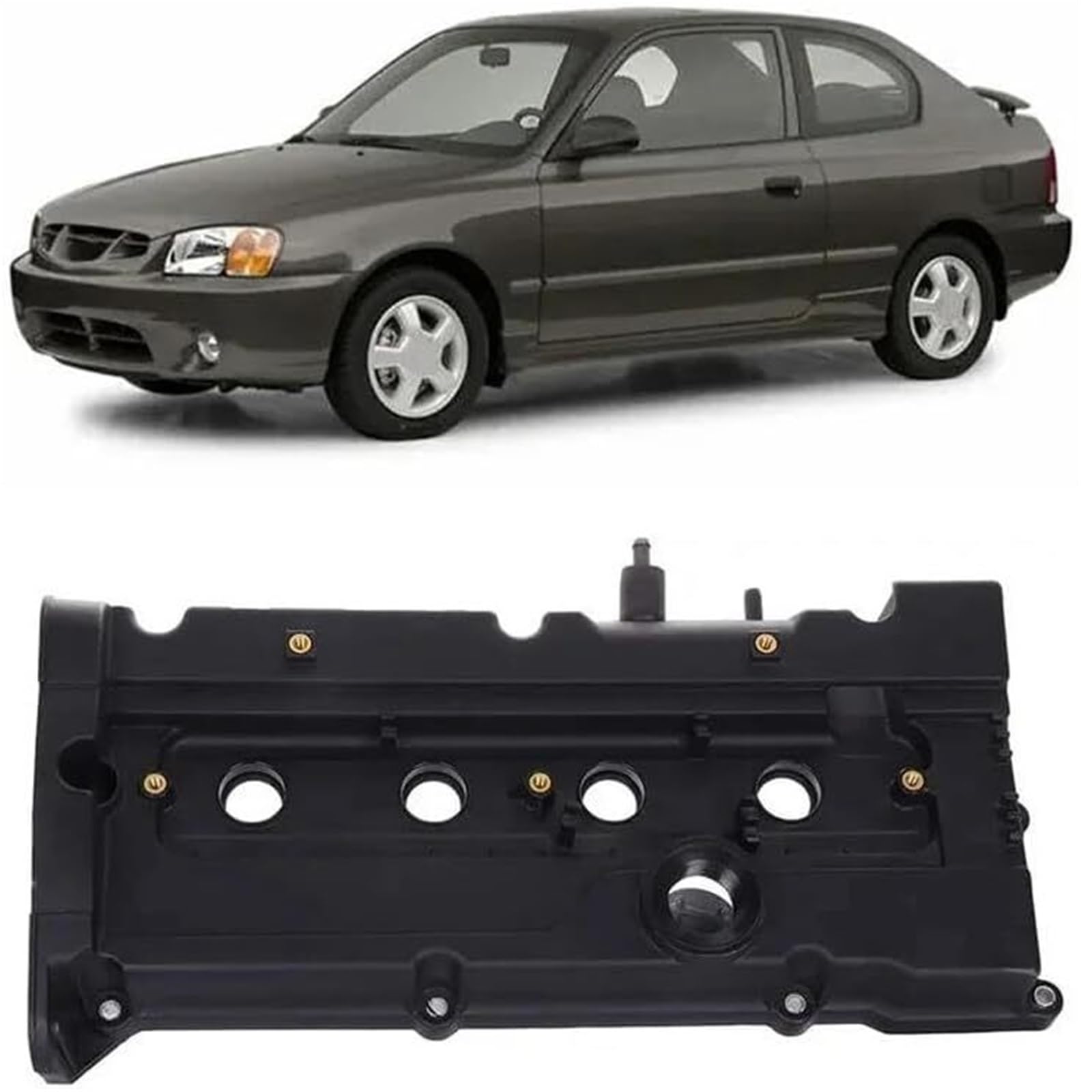 Bouchons de Valve de Pneu pour Hyundai pour Accent 2001-2004 pour Couvercle de Chambre de soupape de Moteur Couvercle de culbuteur d'arbre