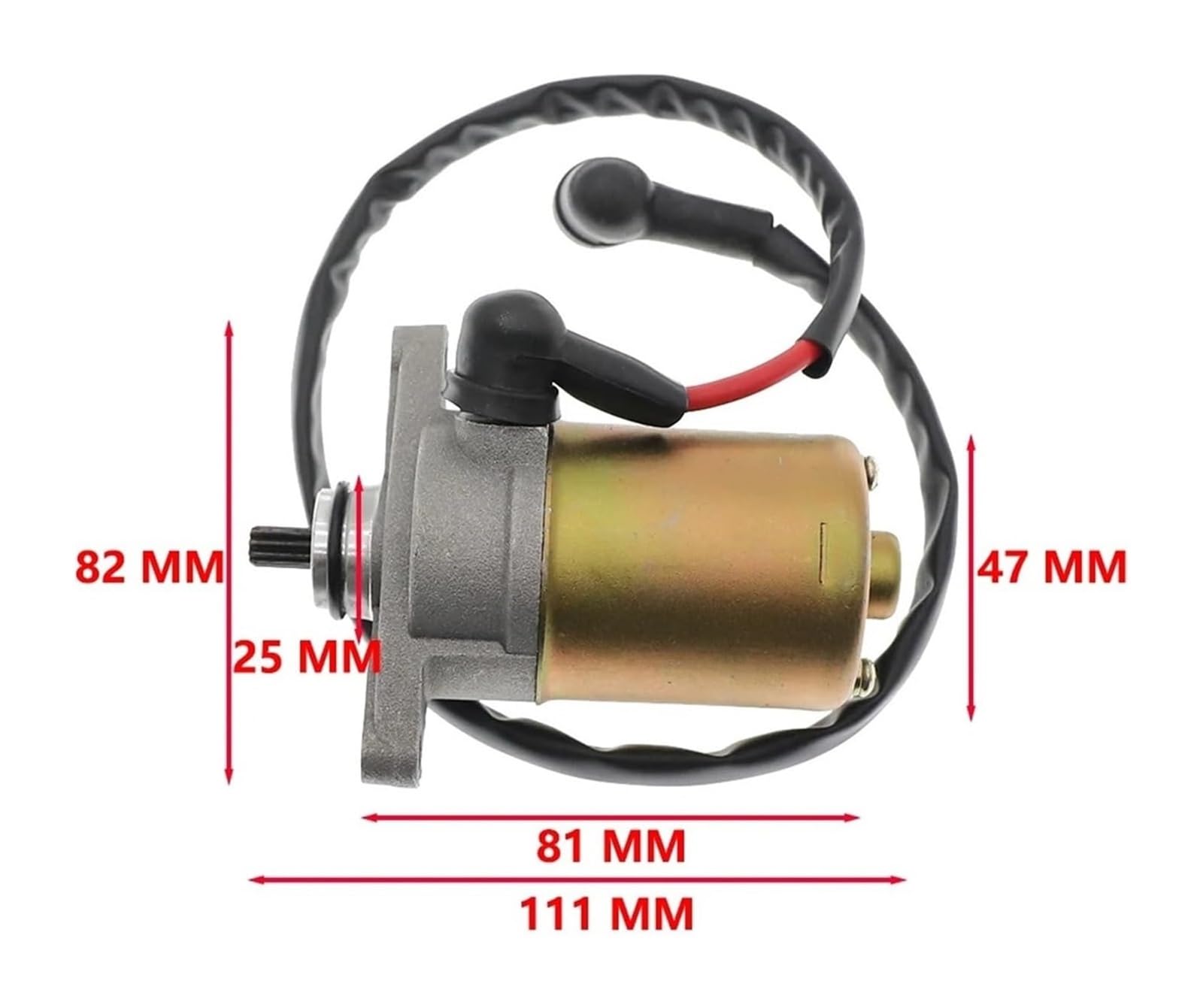 Motorino Di Avviamento Per GY6 48 50 80 Cc 1P39QMB Motorino Di Avviamento Elettrico Universale Moto