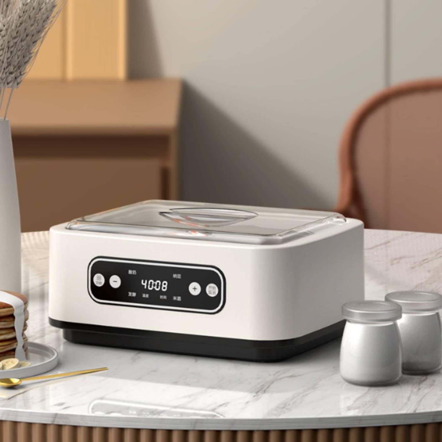 Countertop Yogurt Maker with Stainless Steel Liner Mult | Countertop Yogurt Maker with Stainless Steel Liner Multifunctional Pot Fermentation Machine for Home Cooks Kitchen 1.6L Usa-image-25