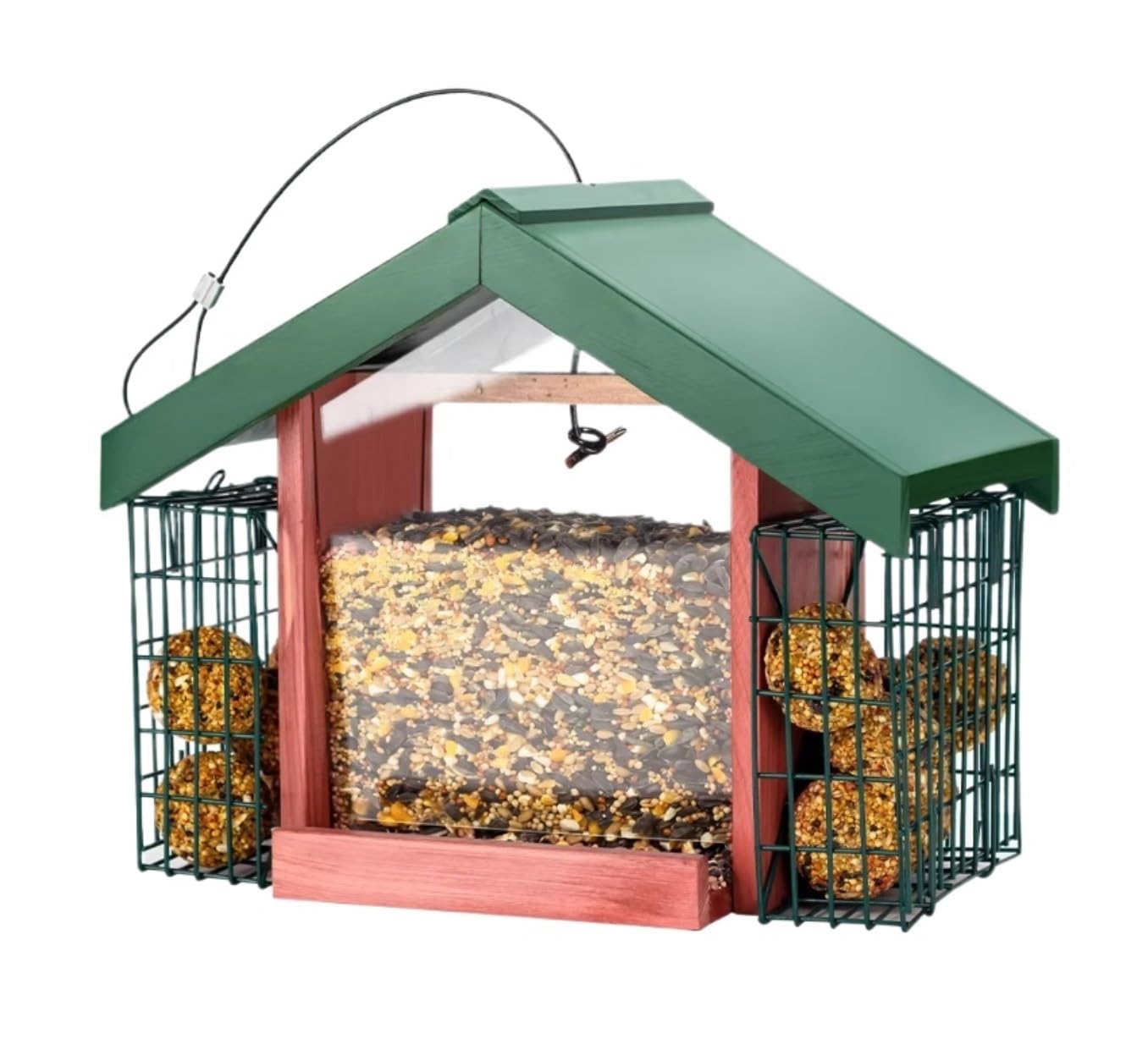 Vogelfutterstation für Wildvögel, Futterhäuschen for Den Außenbereich Mit Dreifachfutterhäuschen for Die Kardinalmeise Bird Feeder