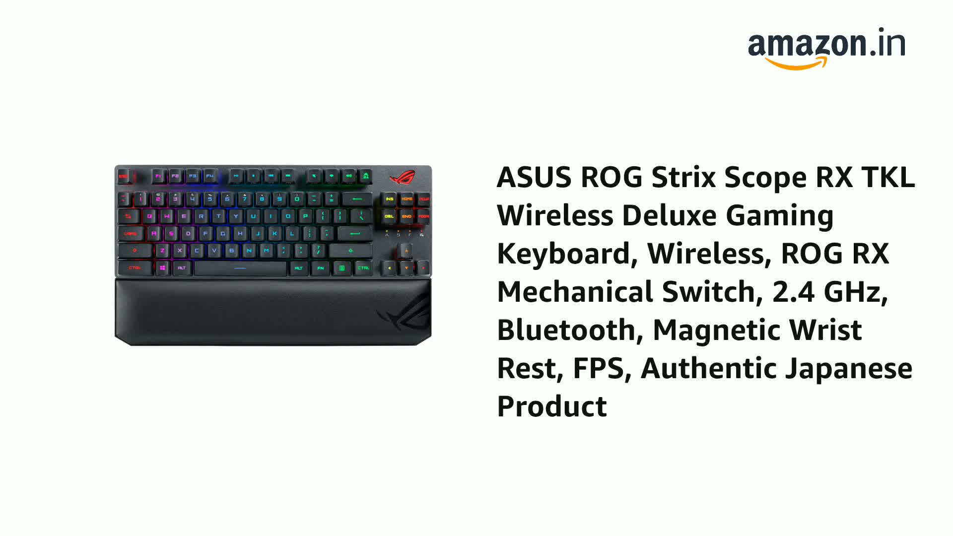 Amazon.in: Buy ASUS ROG Strix Scope RX TKL Wireless Deluxe