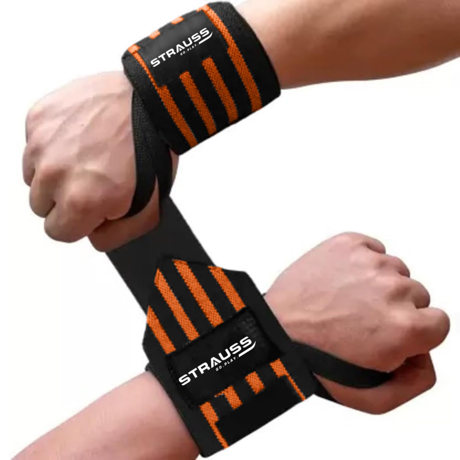 STRAUSS Cotton Wrist Support for Weightlifting |Wrist Band for Compression and Support|Adjustable Fitness Band for Gym & Sports |Ideal for Men and Women|Set of 2,(Orange) (B0C3XSJBR6) Amazon Price History, Amazon Price Tracker