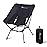 MOON LENCE Portable Camping Chair, Backpacking Chair, Ultralight & Compact, 330 lbs Capacity, for Outdoor Camp, Travel, Beach, Picnic, Hiking (Black)