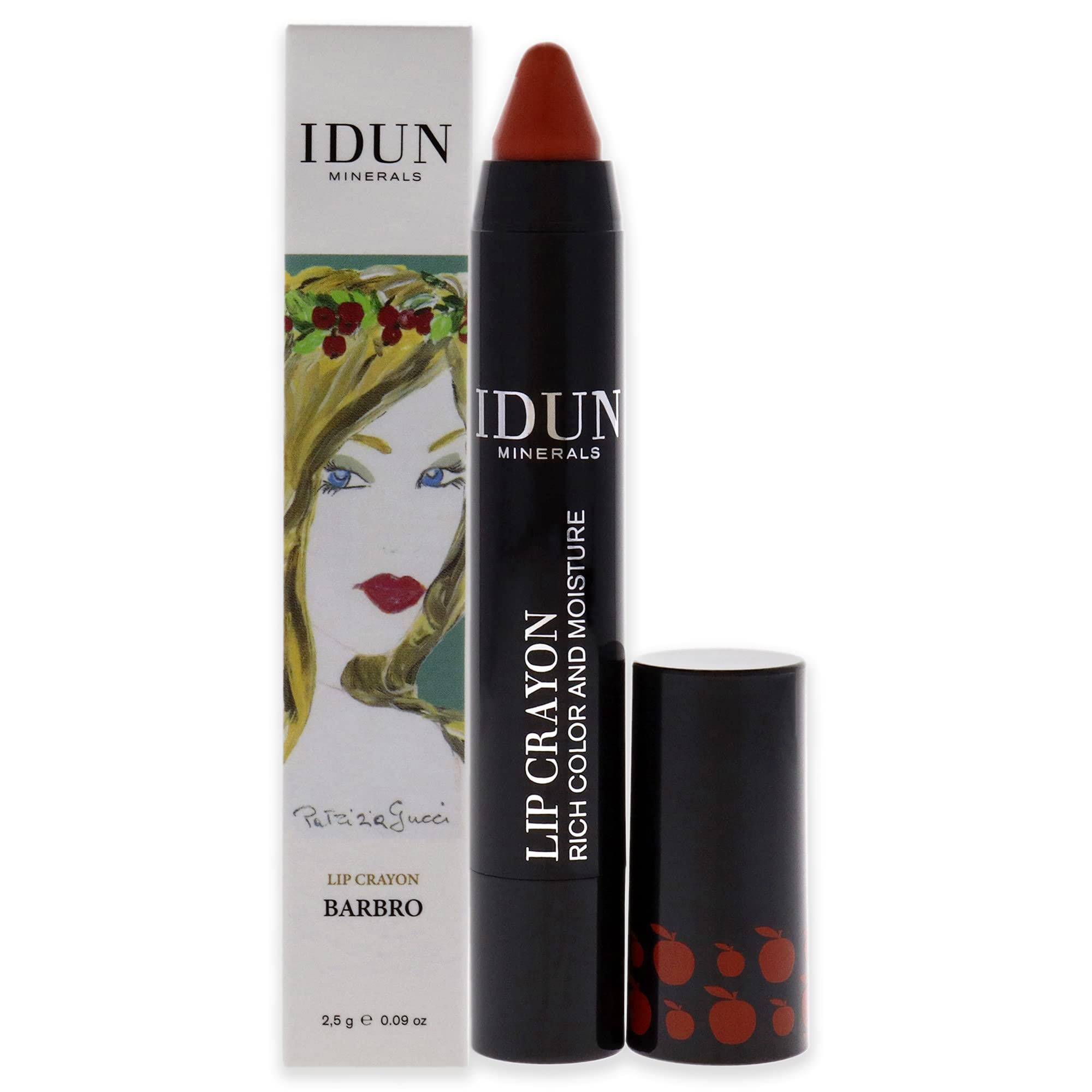 Idun Minerals - Lip Crayon - Vegan Formula - Intense Color Payoff - Full Coverage Finish - Lips Stay Moisturized And Soft - Long Lasting - Ideal For All Skin Types - Barbro Terracotta - 0.09 Oz