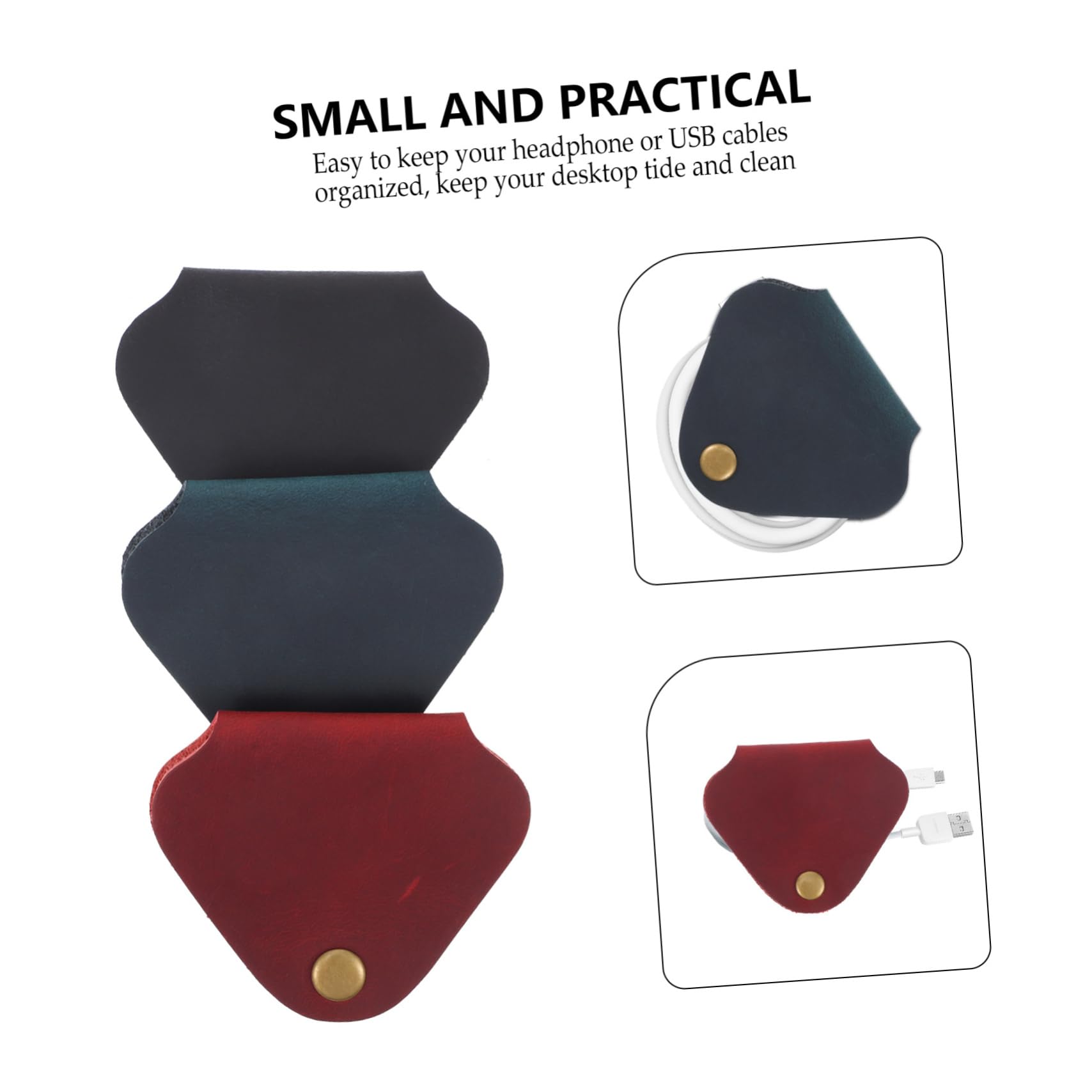 JYNXOR 8Pcs Organizzatore Cavi a Forma di Cuore,Fascette Fermacavi in Pelle,Avvolgicavo Portatili per Cuffie,Avvolgicavo,Organizer per Cavi,Pratico Fermacavo in Pelle di Mucca per Viaggi,Casa,Lavoro