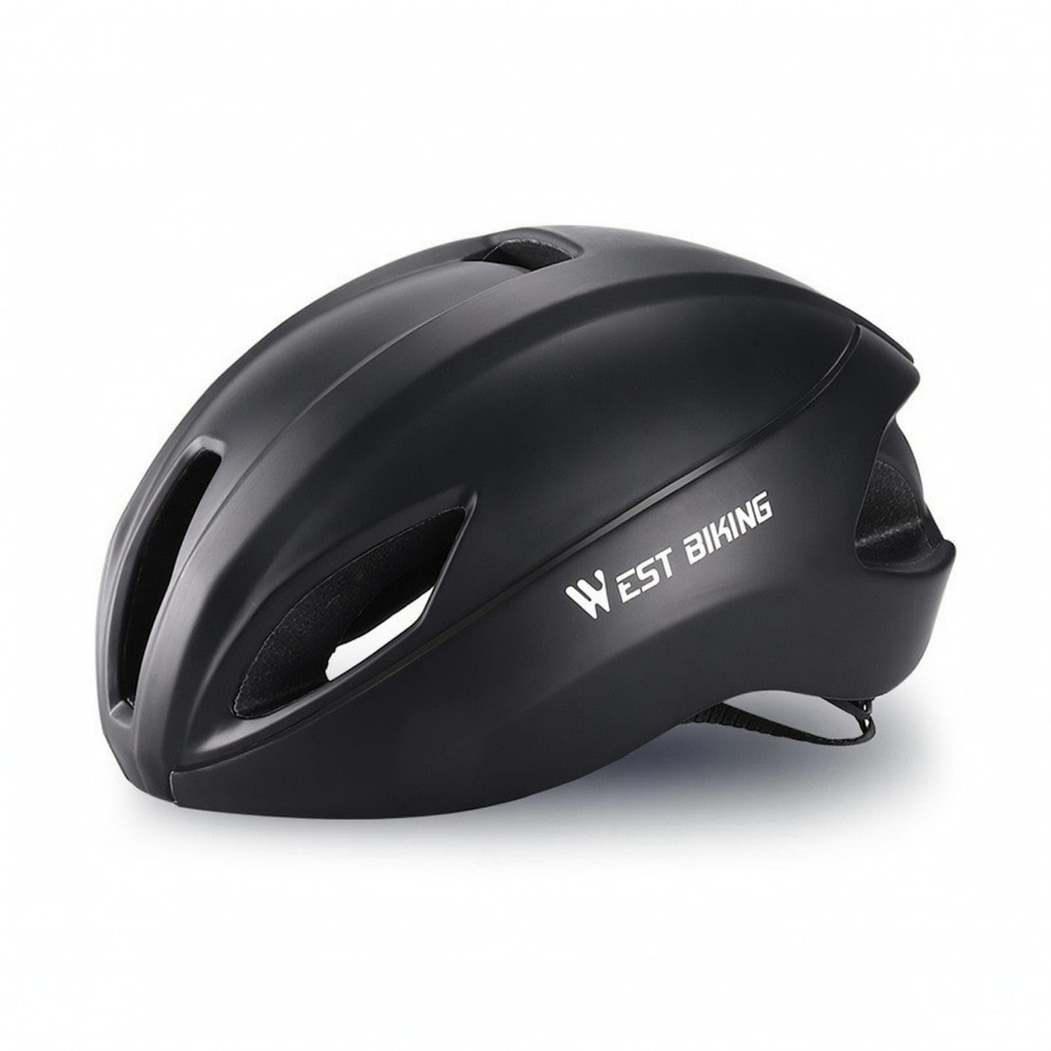 Adjustable Road Bike Helmet Streamlined Helmet with Straps Lightweight Breathable for Cyclists, Commuters, Commuting, Outdoor Sports, Black-picture-12
