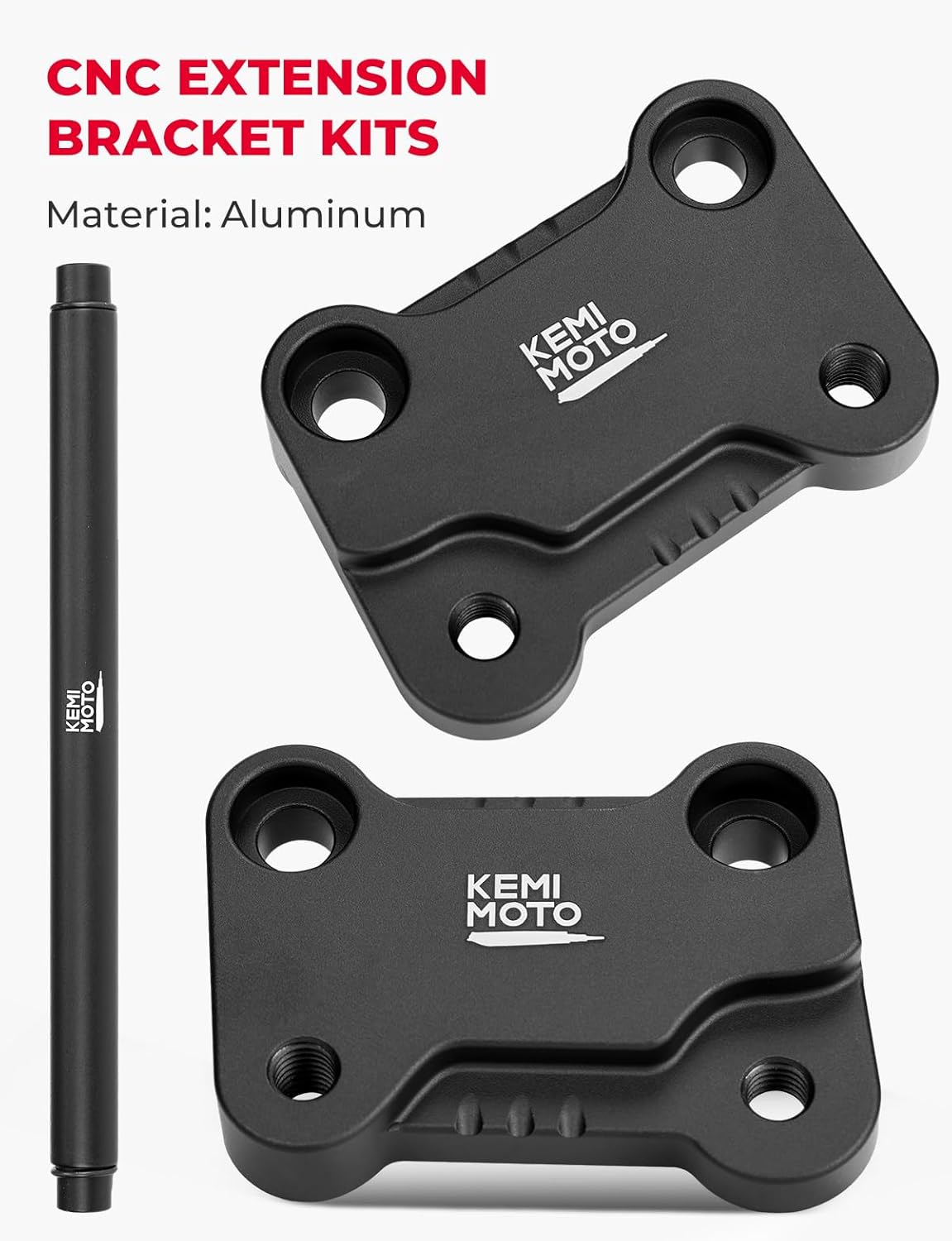 KEMIMOTO Foot Peg Extension Bracket Kits Compatible with Talaria XXX for Electric Dirt Bike Talaria X3 Footpegs Extenders Black