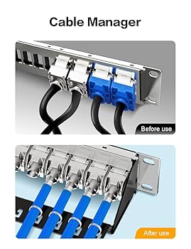 Panneau Keystone 1U 24 Ports Cable Matters - Gestion Câbles Rack 19"